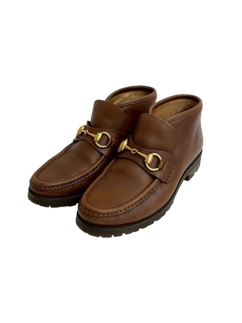 Gucci Horsebit Hardware Leather Short Boots Shoes 36 1 2 Size - Picture 4 of 6